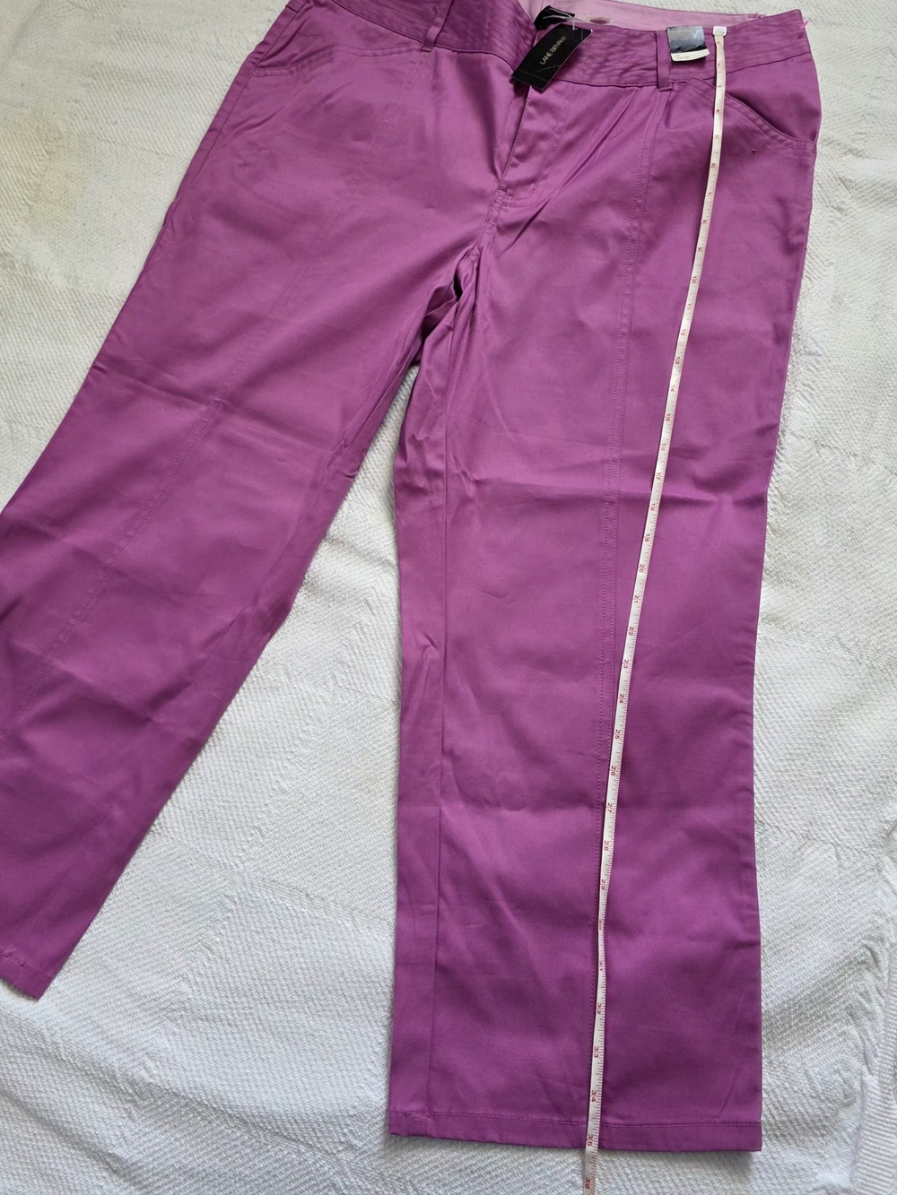NWT Pant Capri Venezia Lane Bryant Size 16 Purple Magenta - Picture 3 of 9